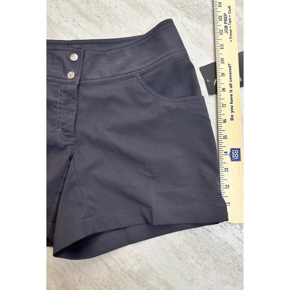 New Slazenger Womens Size 0 Core Hydro-Dry Gray Athletic Shorts Pockets Preppy - Picture 12 of 12